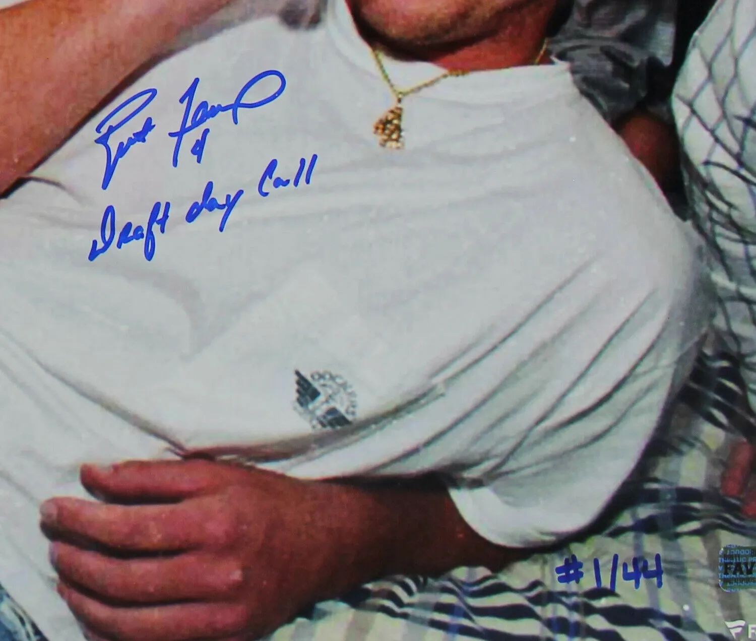 Brett Favre Signed Green Bay Packers 16x20 Photo - Phone - with Insc LE 1/44