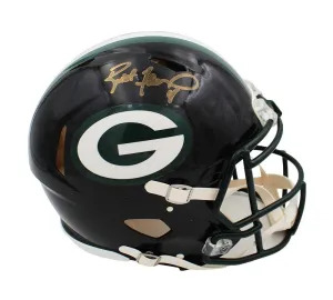 Brett Favre Signed Green Bay Packers Speed Authentic Custom Glossy Black Helmet