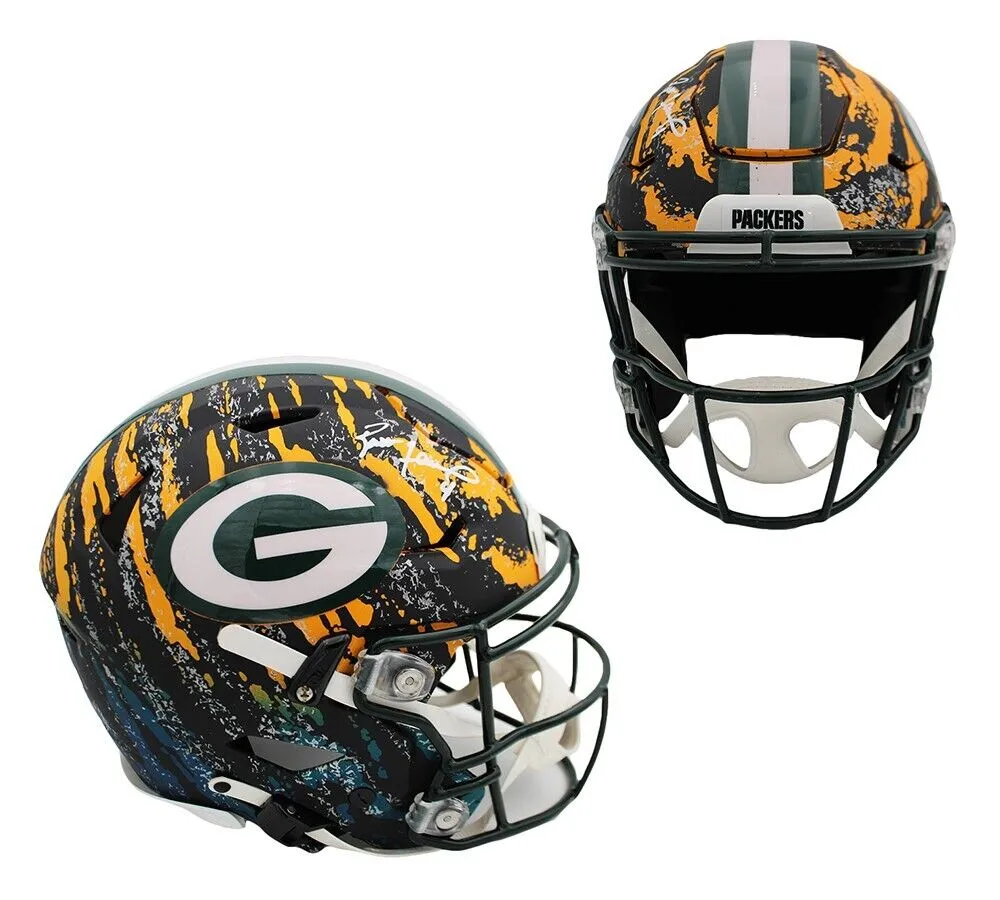 Brett Favre Signed Licensed Green Bay Packers Speed Flex Authentic Custom Helmet