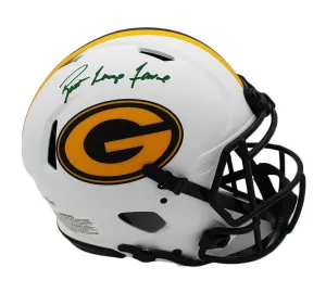 Brett Lorenzo Favre Signed Green Bay Packers Speed Auth Lunar Helmet- LE 44/44
