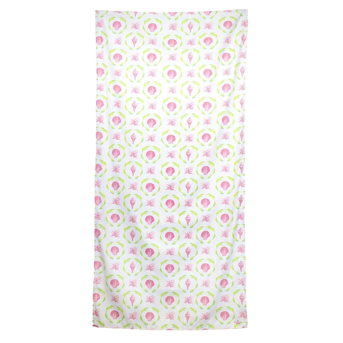 Brighton Terrace Beach Towel in Pink Lilly & Lime