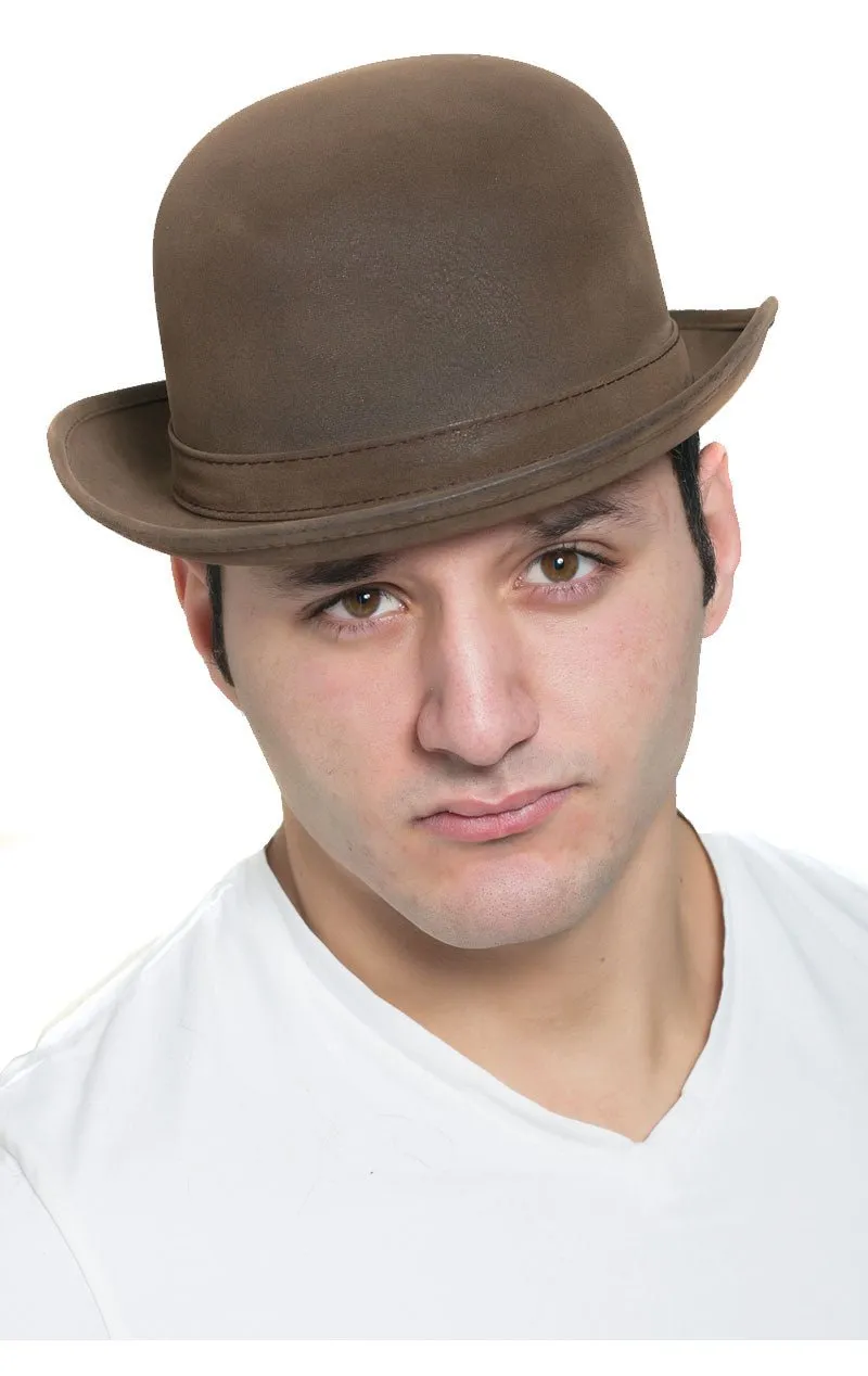 Brown Bowler Hat