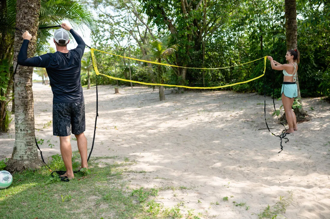 BV100 Beach Volleyball Net - Yellow