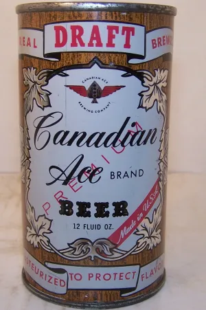 Canadian Ace Draft Beer, Metallic, USBC 48-17, Grade 1 to 1/1 Sold 5/8/15