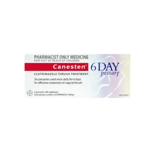 Canesten 6 Day Pessary (100mg x 6 pessaries)  100 mg