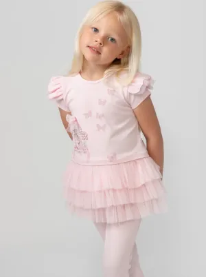 Caramelo kids Pearl vanity leggings set 03242238