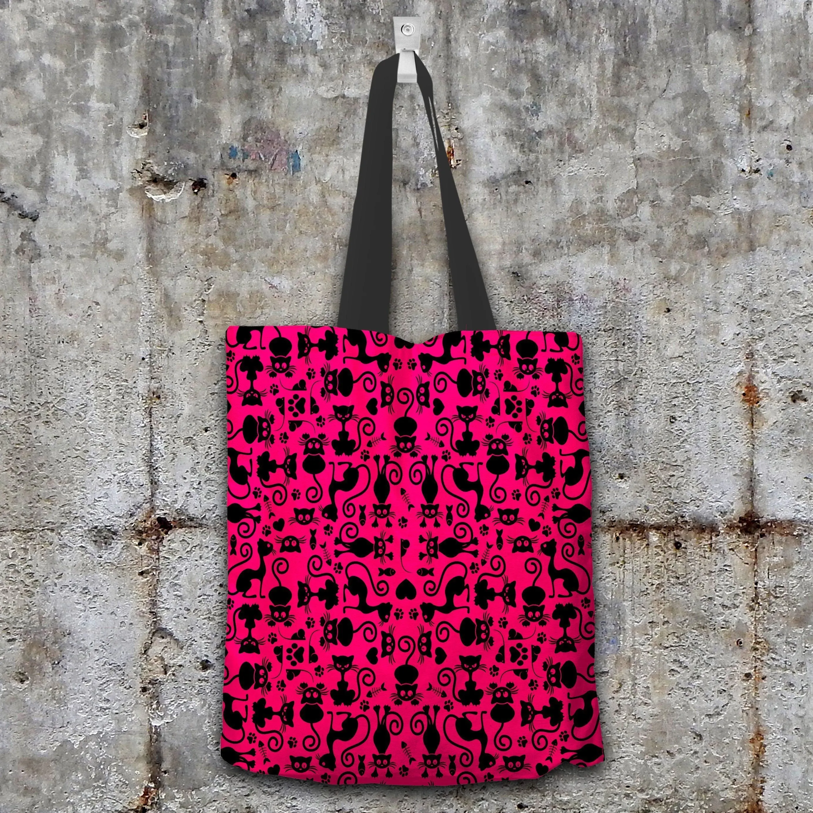 Cats Pink Tote Bag