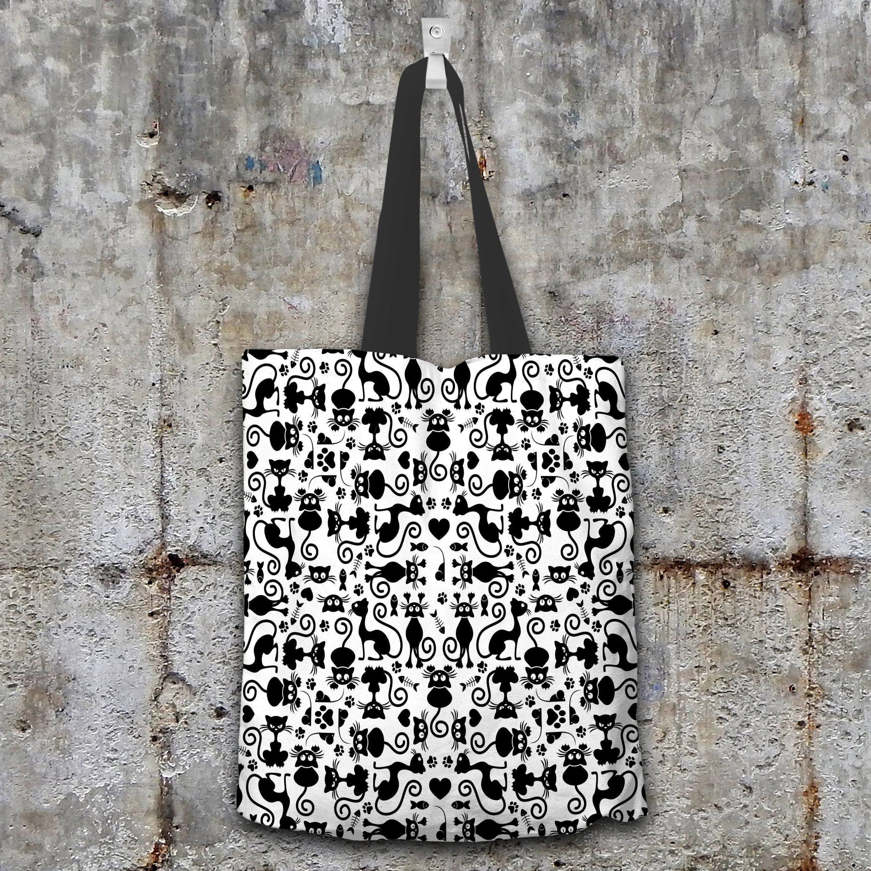 Cats White Tote Bag