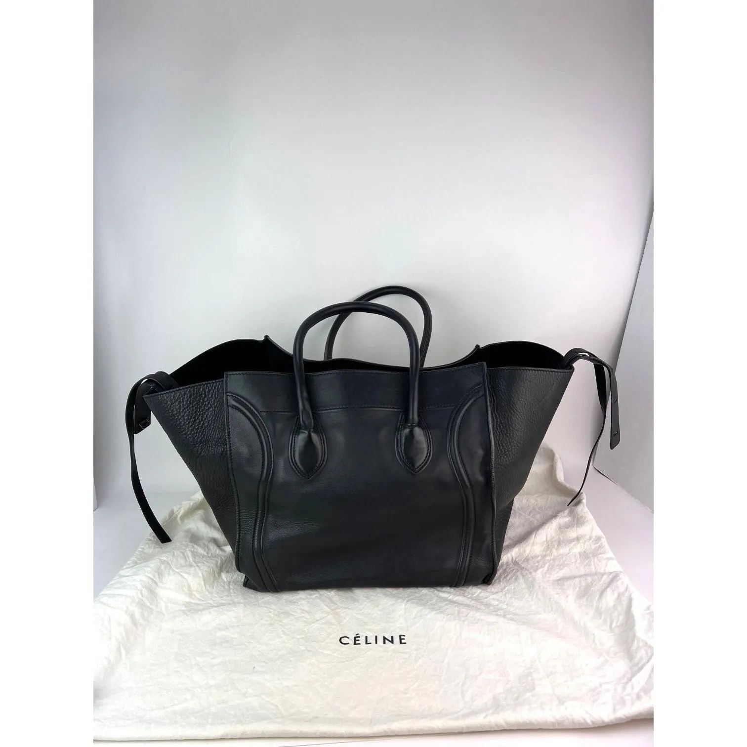 Celine Calfskin Leather Phantom Luggage Tote Bag