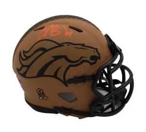 Champ Bailey Signed Denver Broncos Speed Salute To Service 2 NFL Mini Helmet