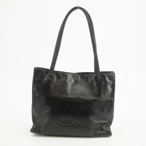 Chanel CC Lambskin Black Shopping Tote Bag #2569