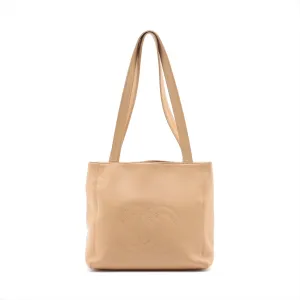 Chanel Coco Mark CC Caviar Skin Tote bag Beige Gold Metal Fittings #2598