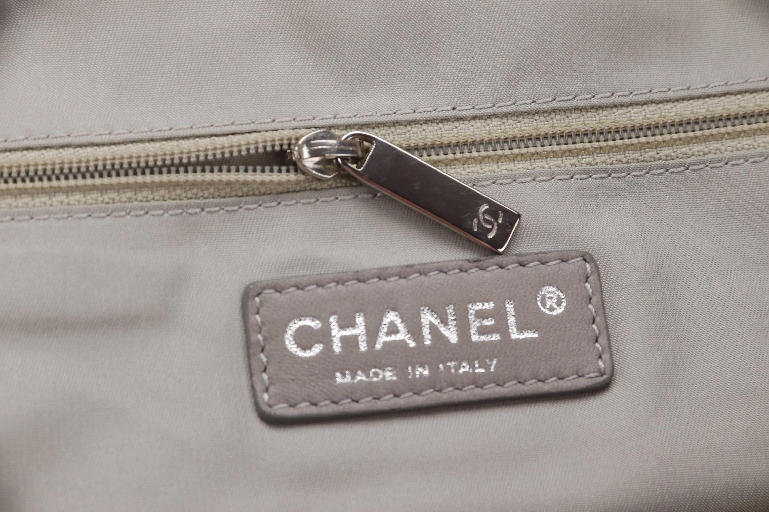 CHANEL PARIS BIARRITZ NEON ORANGE NYLON BOWLER BAG (1221xxxx), WITH CARD