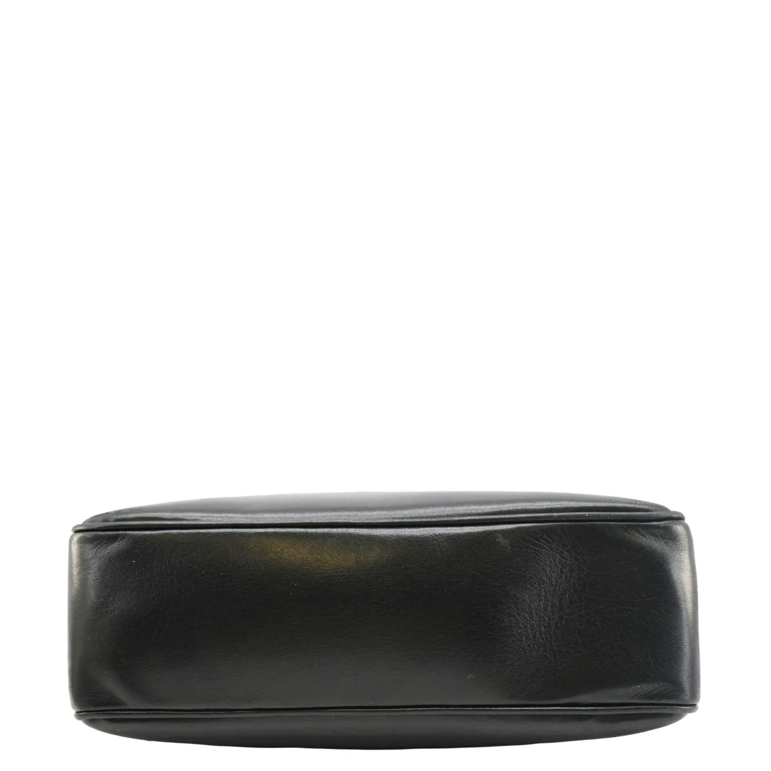 CHANEL Vintage CC Lambskin Leather Chain Shopping Tote Bag Bag Black