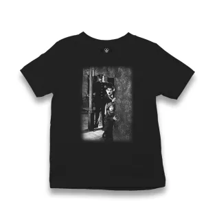 Charlie Chaplin Kid's Black T-shirt