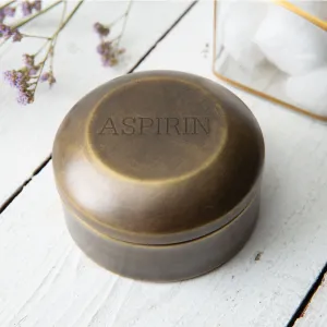 Charming Vintage Brass Pill Box for Your Farmhouse Decor