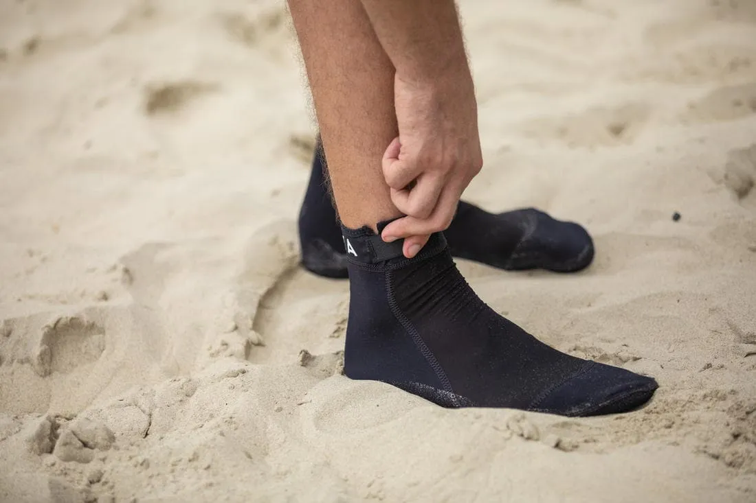 Chaussettes de beach-volley adulte BVSocks500 noires