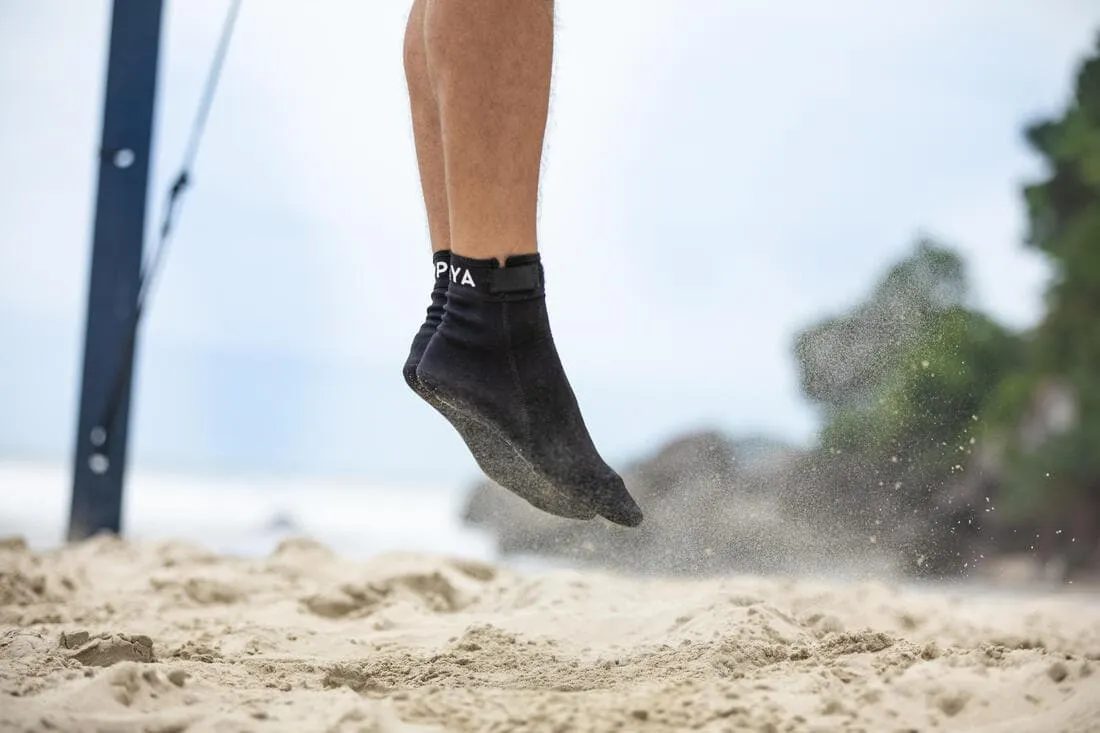Chaussettes de beach-volley adulte BVSocks500 noires