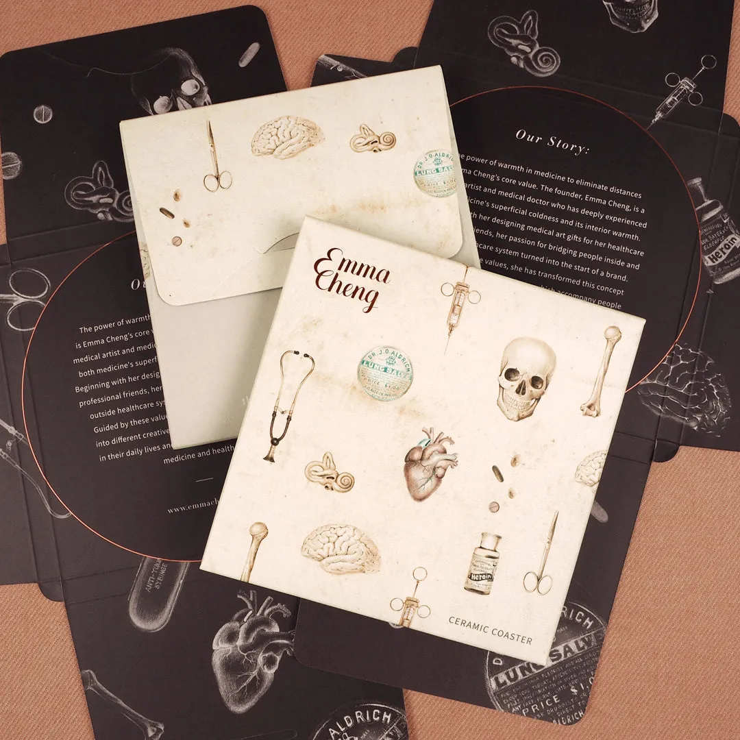 Chest X ray Personalized  Ceramic Coaster