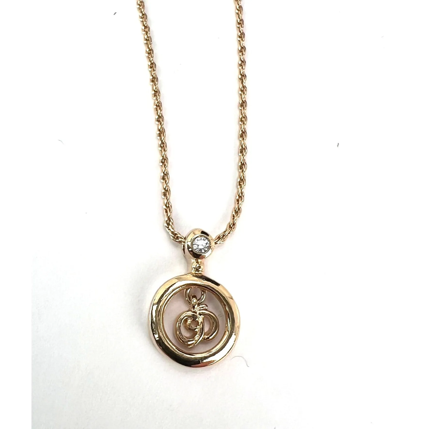 Christian Dior Multi Star Adjustable Silver Finish Necklace
