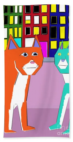 City Cats - Beach Towel