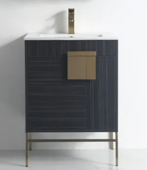 CL-102DG-24ZI  24" Tennant Brand Kuro Minimalistic Dawn Gray Bathroom Vanity