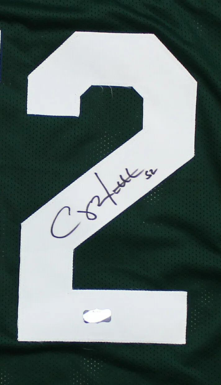 Clay Matthews Signed Green Bay Custom Green Jersey