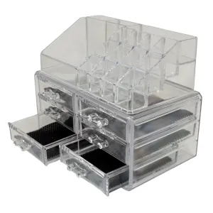 Clear Acrylic 6 Drawer Cosmetic Organiser Make Up Storage Box