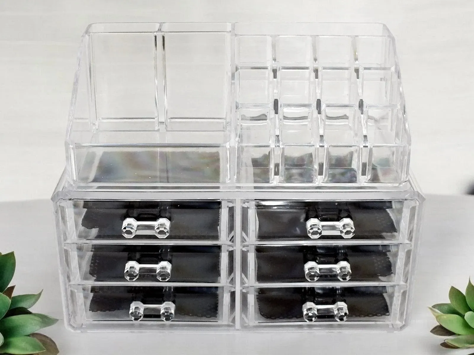 Clear Acrylic 6 Drawer Cosmetic Organiser Make Up Storage Box