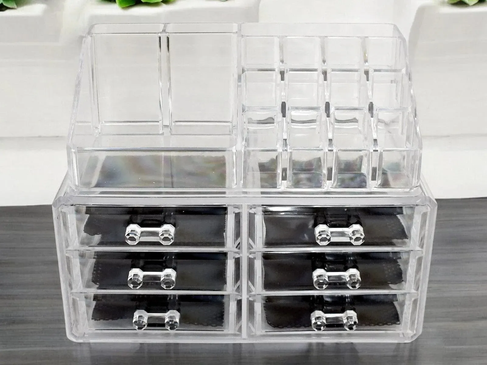 Clear Acrylic 6 Drawer Cosmetic Organiser Make Up Storage Box