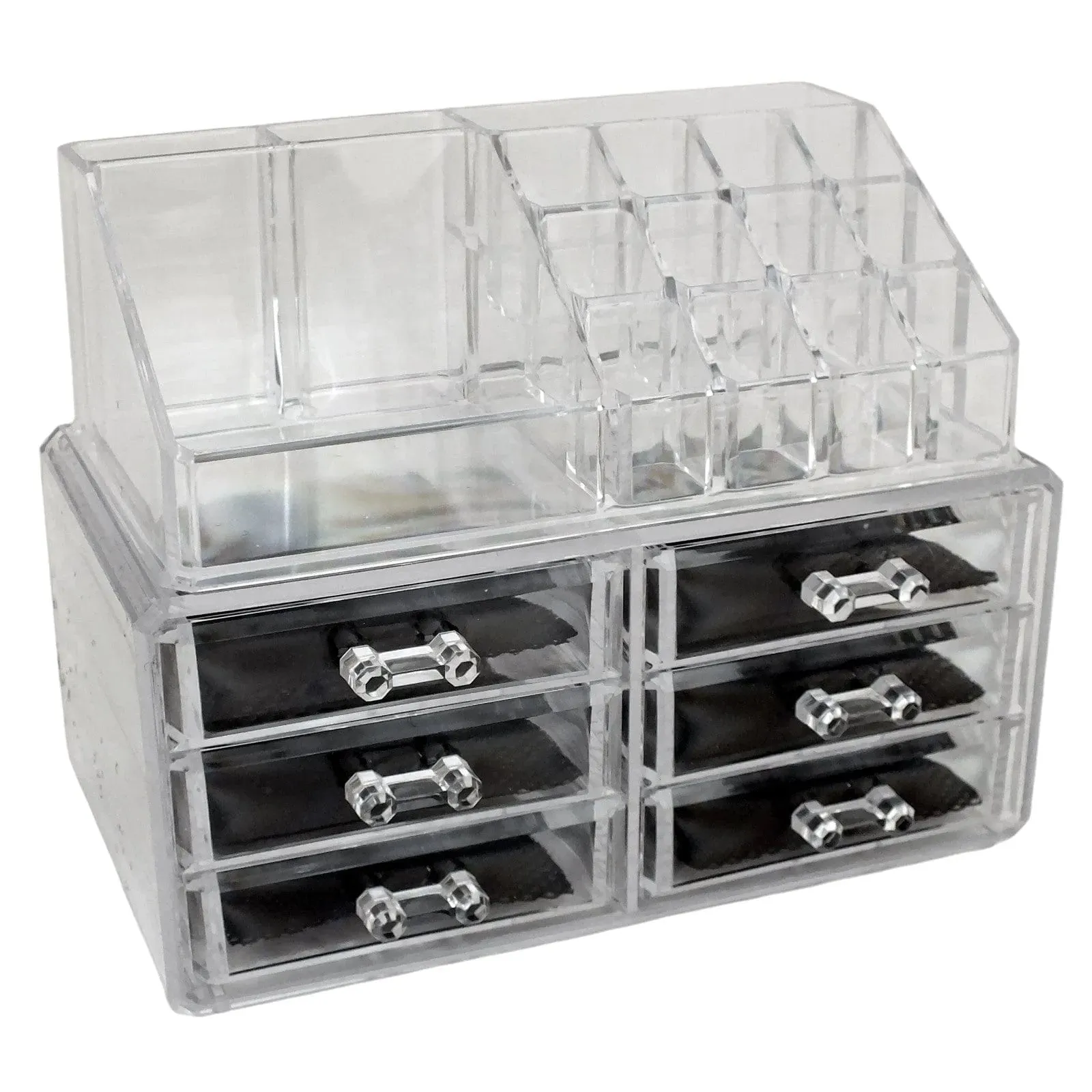 Clear Acrylic 6 Drawer Cosmetic Organiser Make Up Storage Box