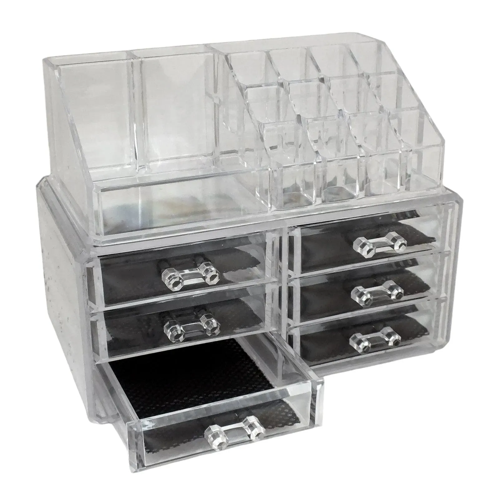 Clear Acrylic 6 Drawer Cosmetic Organiser Make Up Storage Box