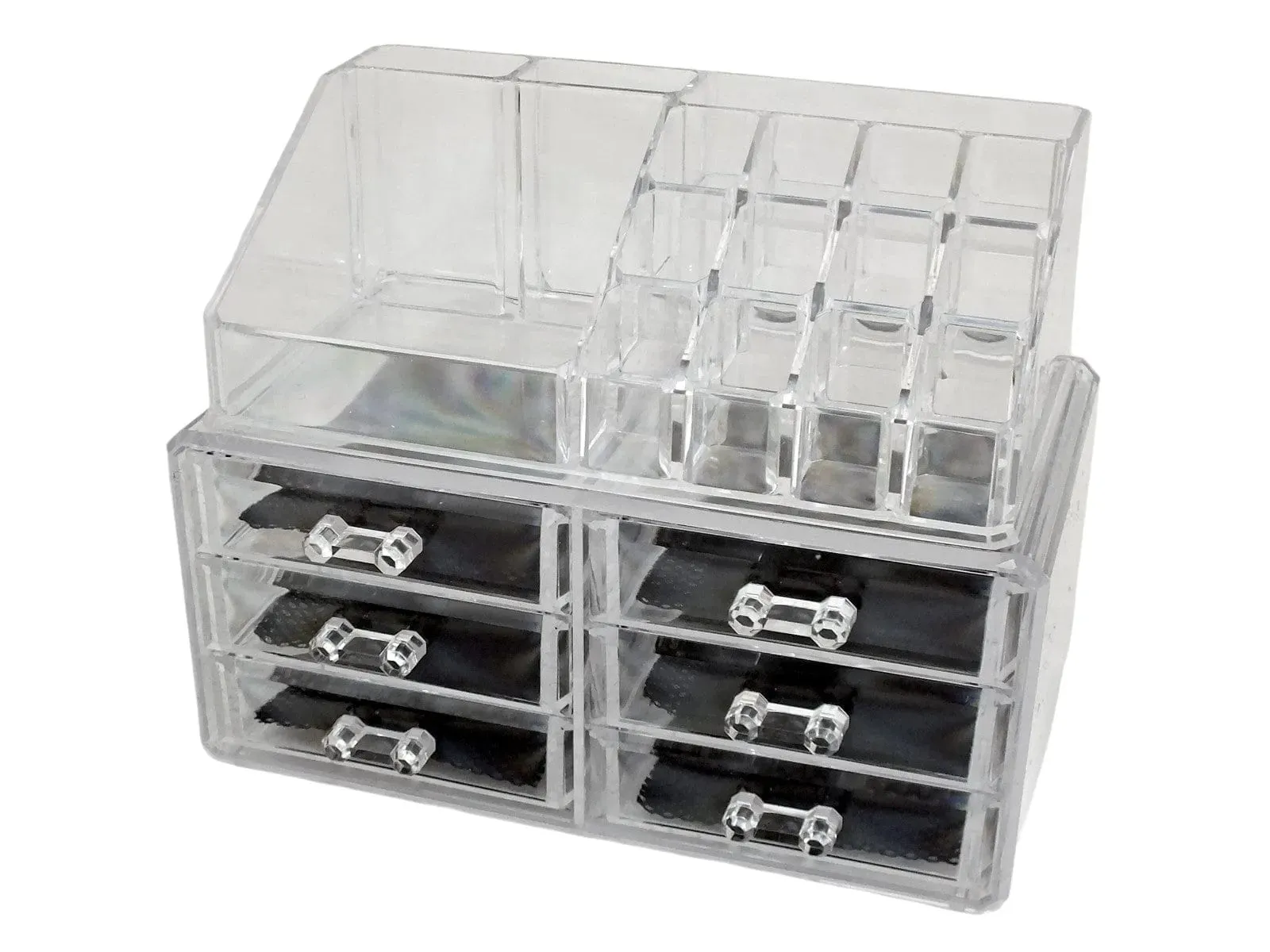 Clear Acrylic 6 Drawer Cosmetic Organiser Make Up Storage Box
