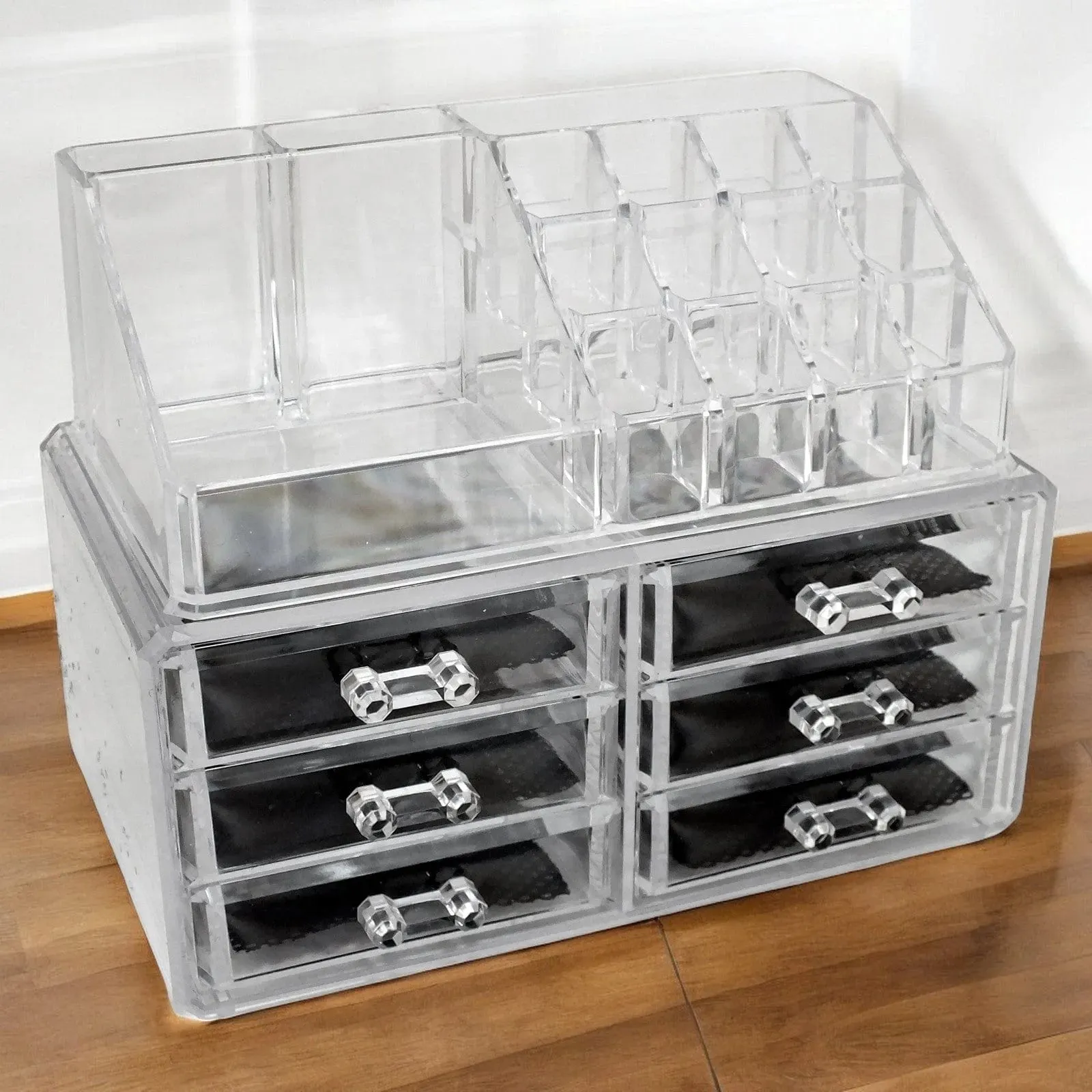 Clear Acrylic 6 Drawer Cosmetic Organiser Make Up Storage Box