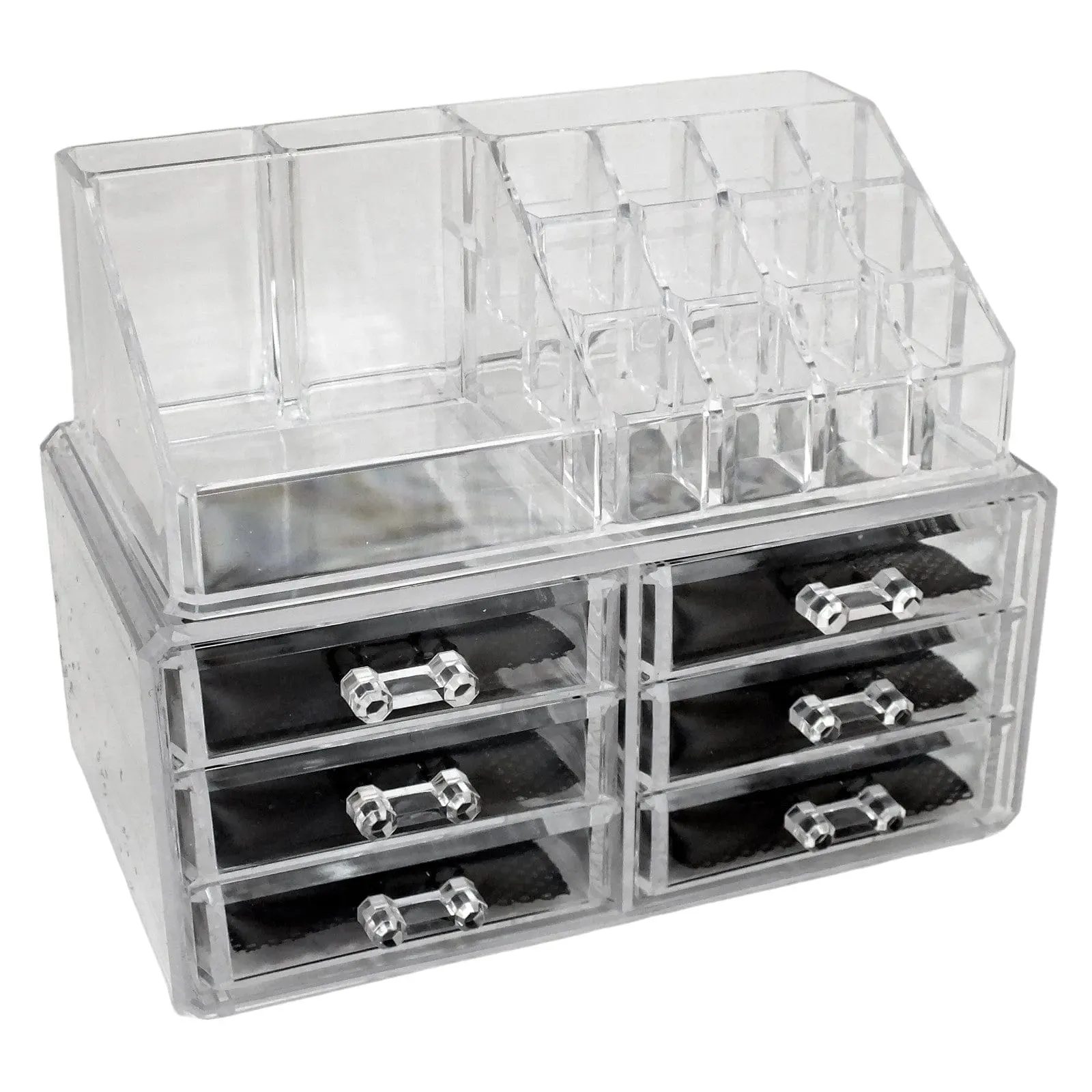Clear Acrylic 6 Drawer Cosmetic Organiser Make Up Storage Box
