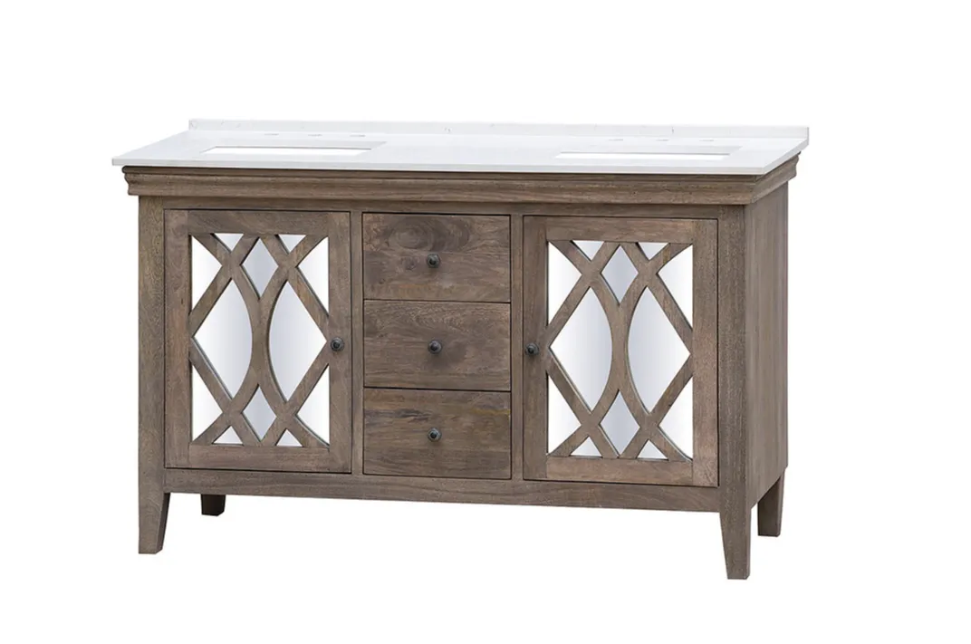 Clear Mango 58" w/ White Quartz Top - SS3758