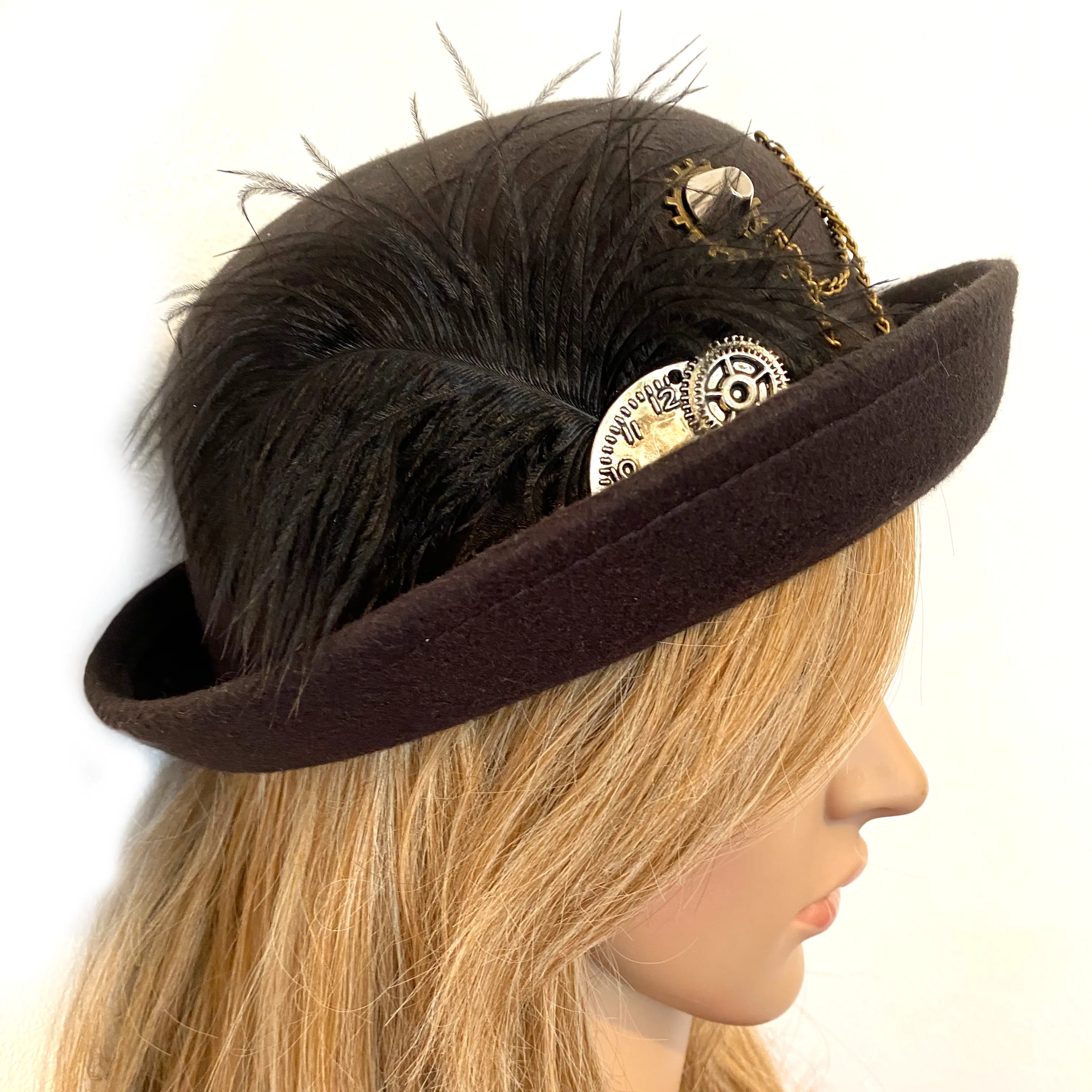 Cogs and Timer Steampunk Bowler Hat (GG)