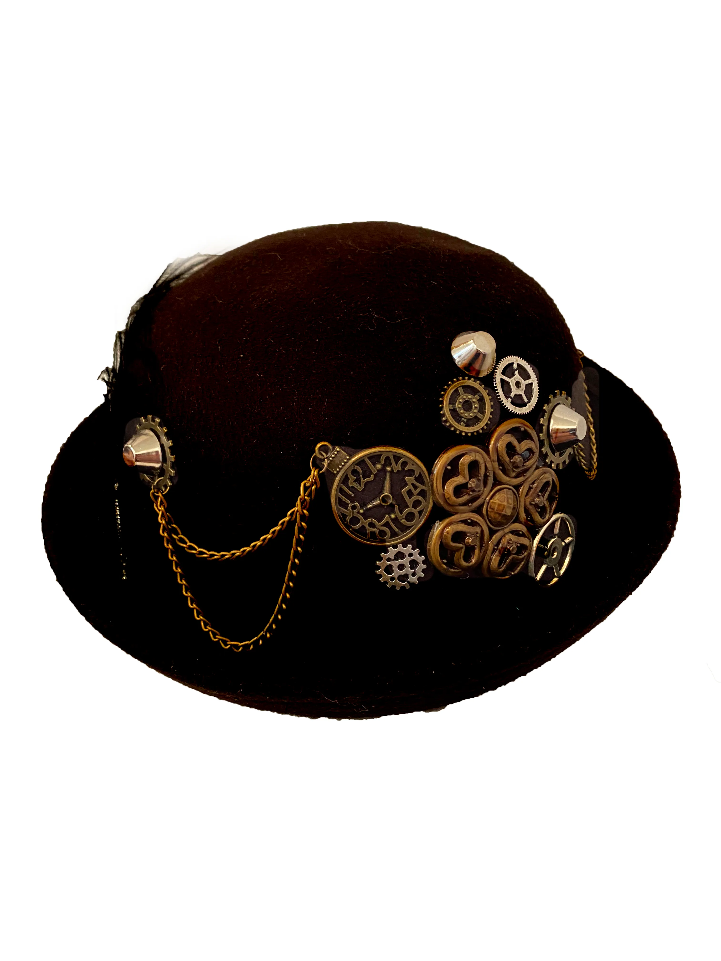 Cogs and Timer Steampunk Bowler Hat (GG)