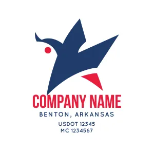 Company Name Truck Door Decal (USDOT), 2 Pack