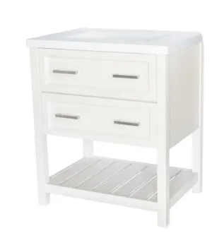 CONTEMPORARY 30" WHITE BASE ONLY