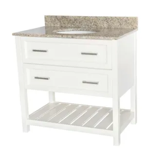CONTEMPORARY 36" WHITE BASE ONLY