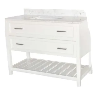 CONTEMPORARY 48" WHITE BASE ONLY