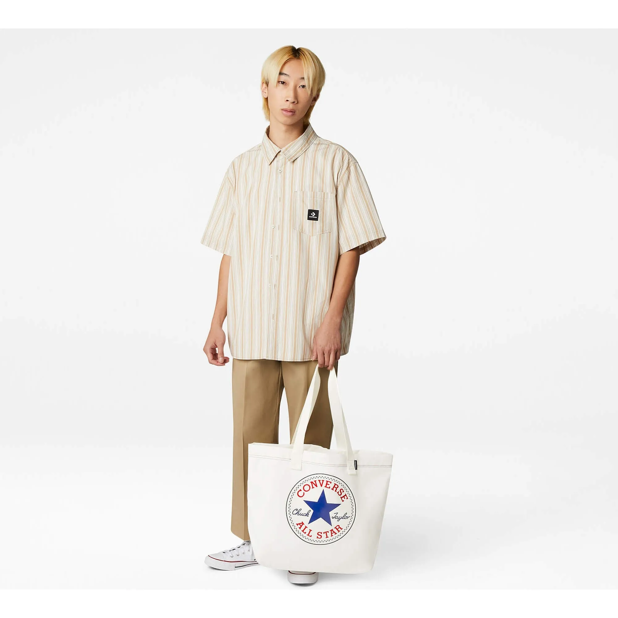 Converse Graphic Tote Bag Egret/Converse Blue