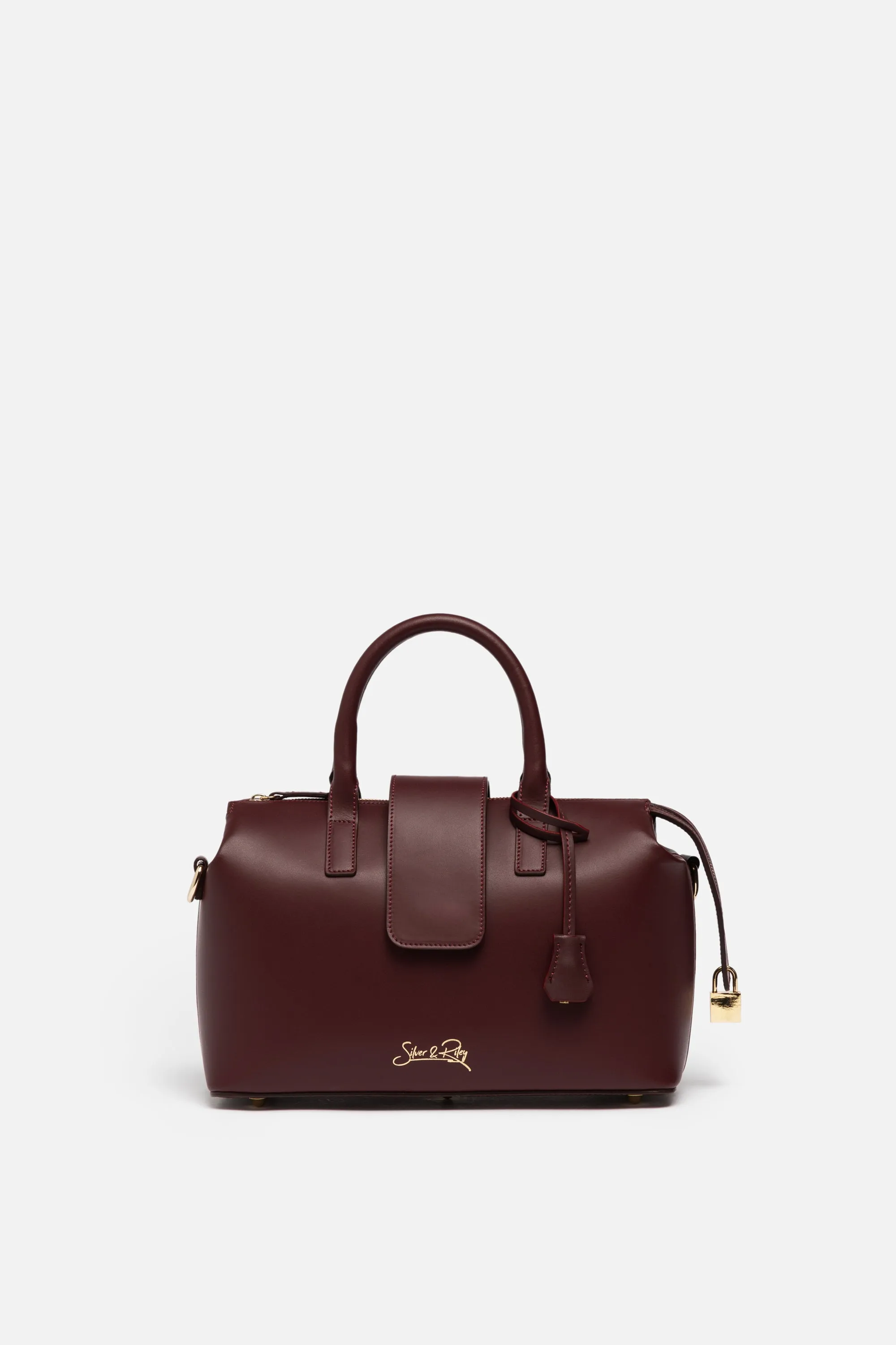 Convertible Executive Leather Bag MIDI in Burgundy - WAITLIST