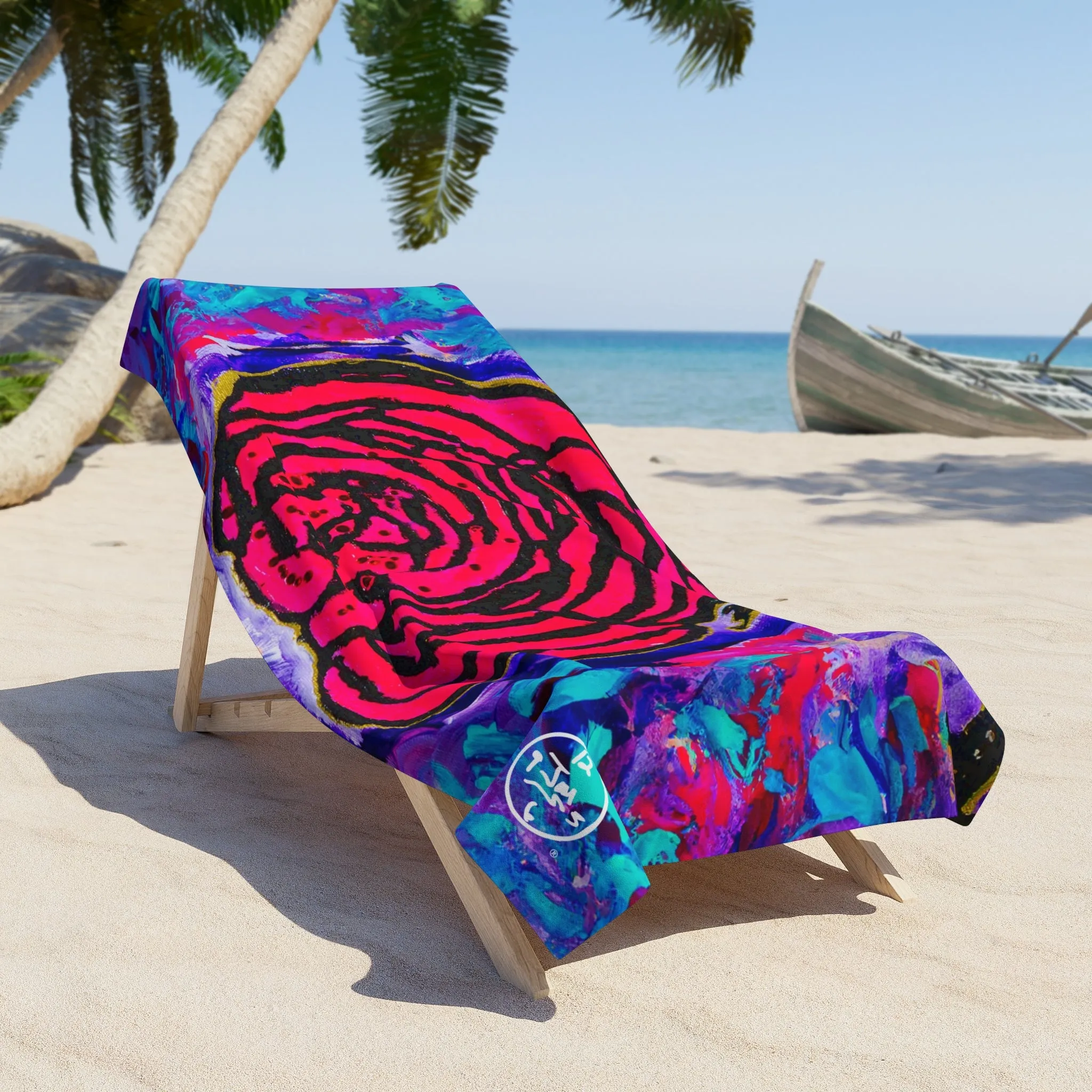 Cotton Candy Rose Beach Towel by Jumper Maybach®