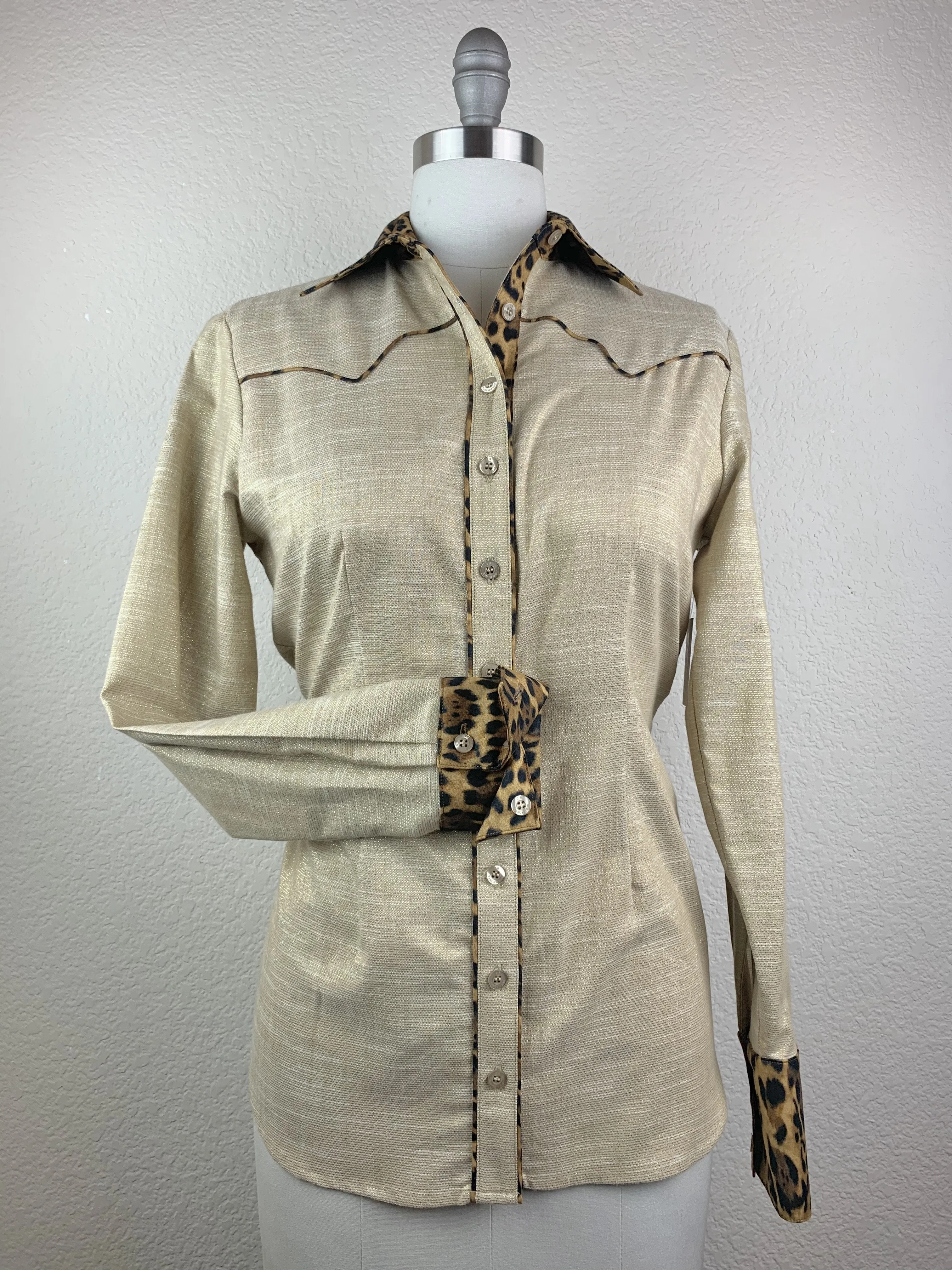 CR Western Pro Wild About Leopard Sparkling Champagne- FINAL SALE
