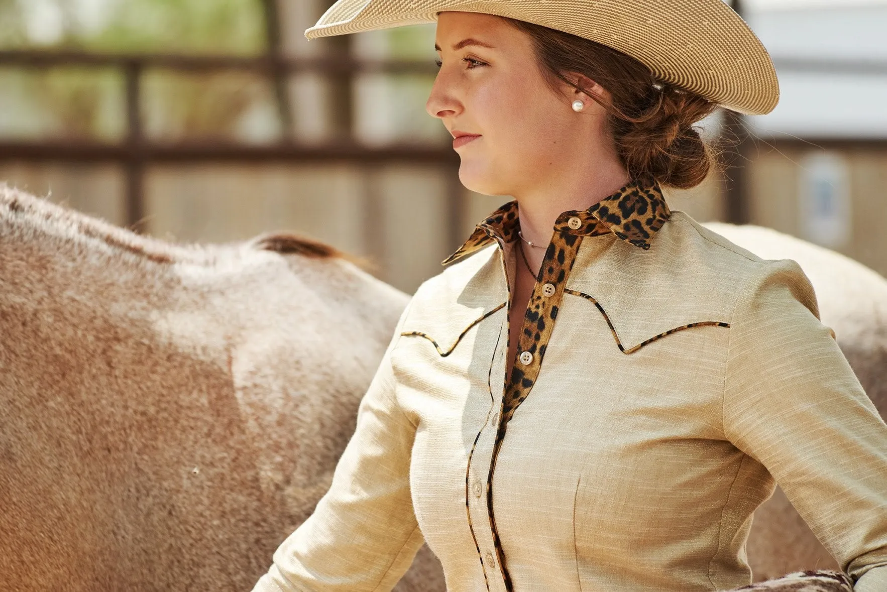 CR Western Pro Wild About Leopard Sparkling Champagne- FINAL SALE