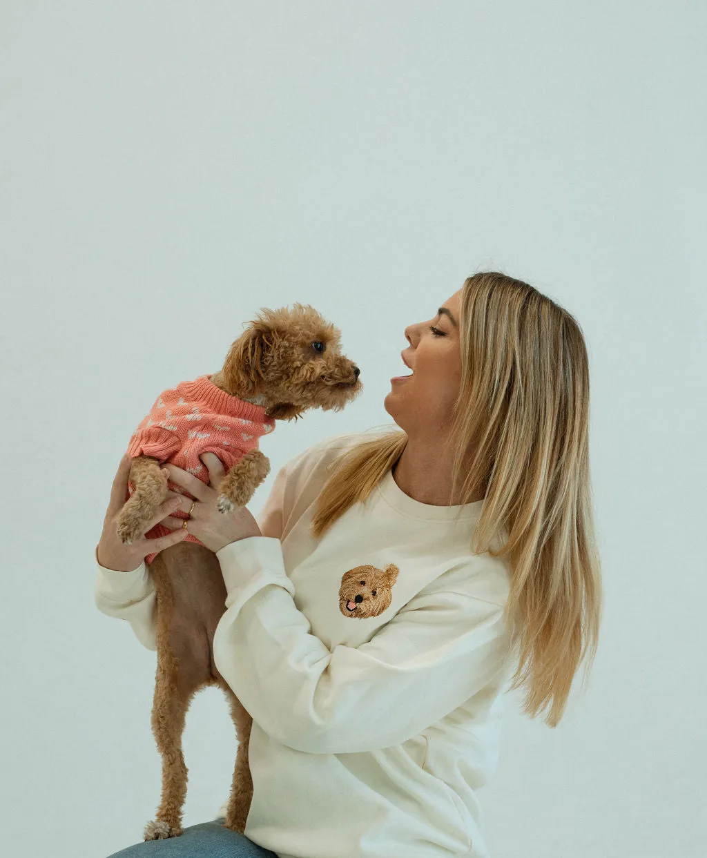 Custom Embroidered Sweatshirt | Ivory