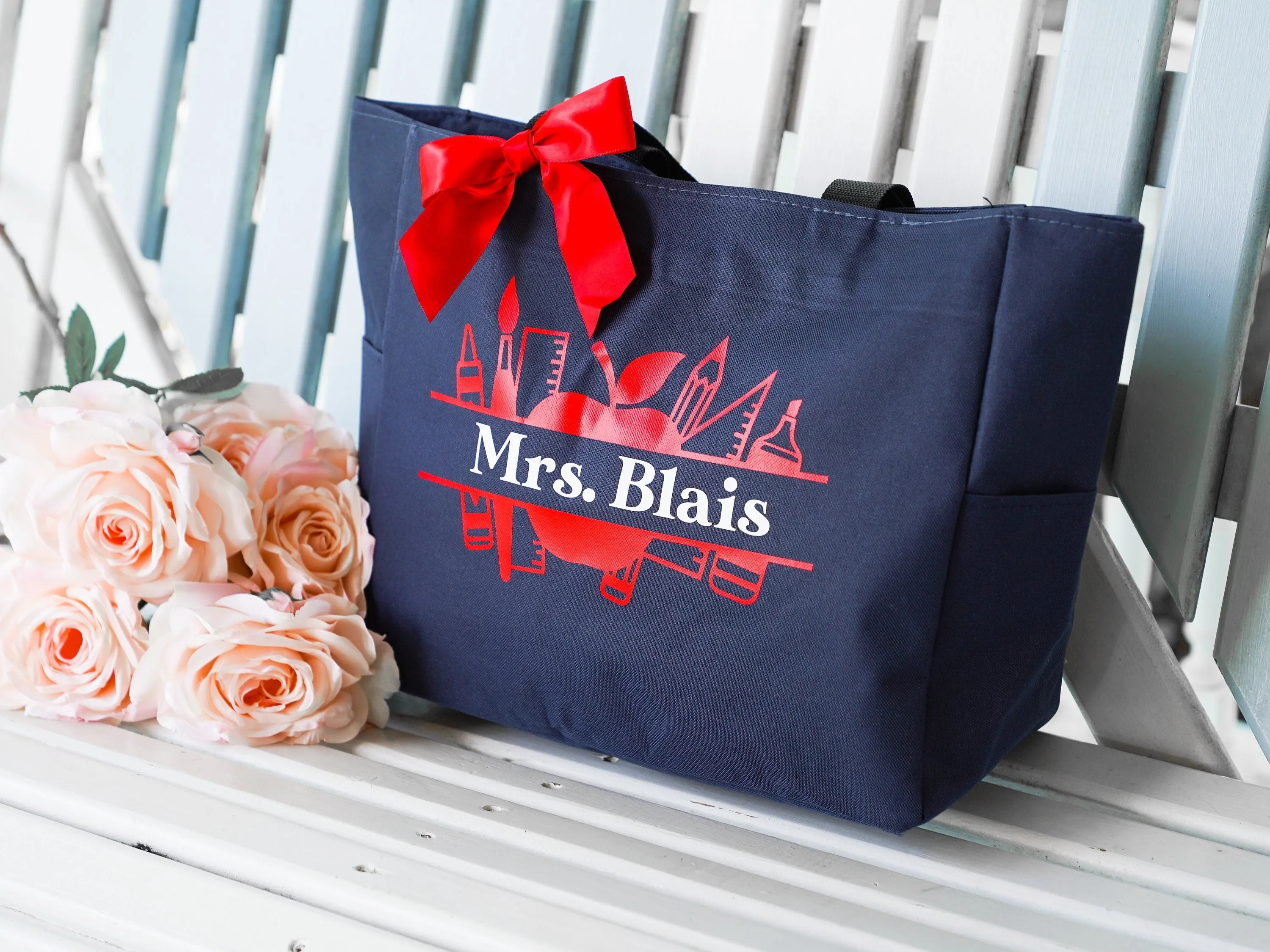 Customized Teacher Tote Bag for New Teacher