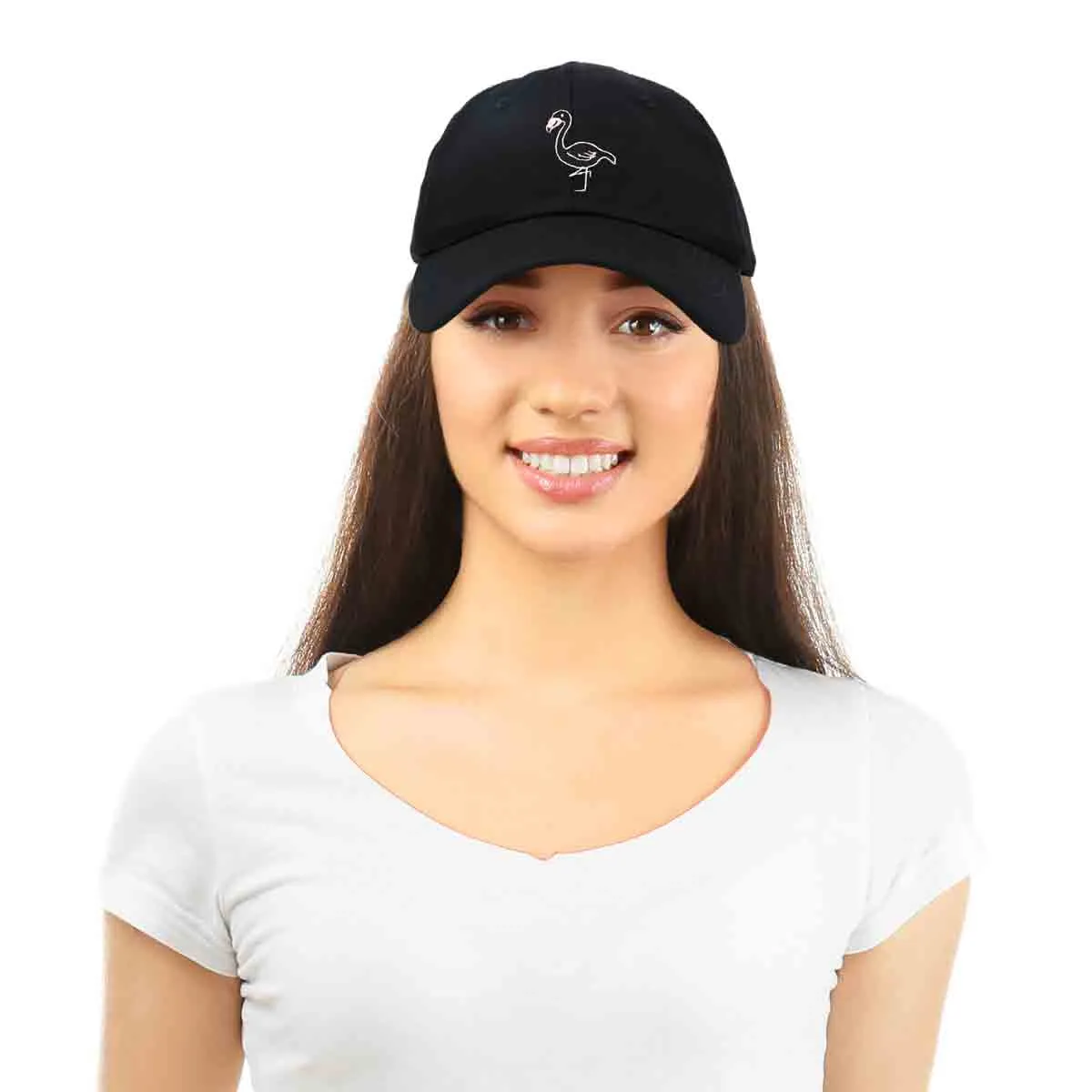 Dalix Black Flamingo Cap